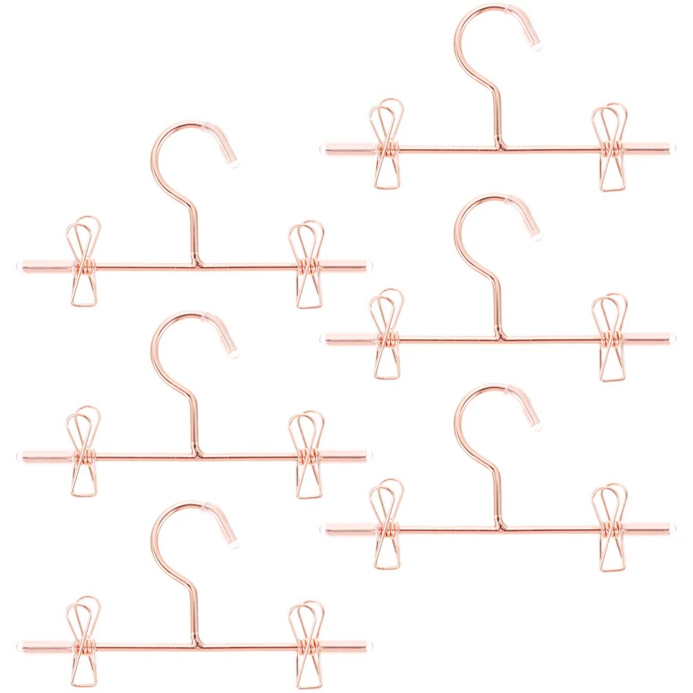 

Hangers Clothes Mini Hanger Rack Clothing Garment House Dress Metal Baby Storage Miniature Wardrobe Tiny Ornaments Coat Closet
