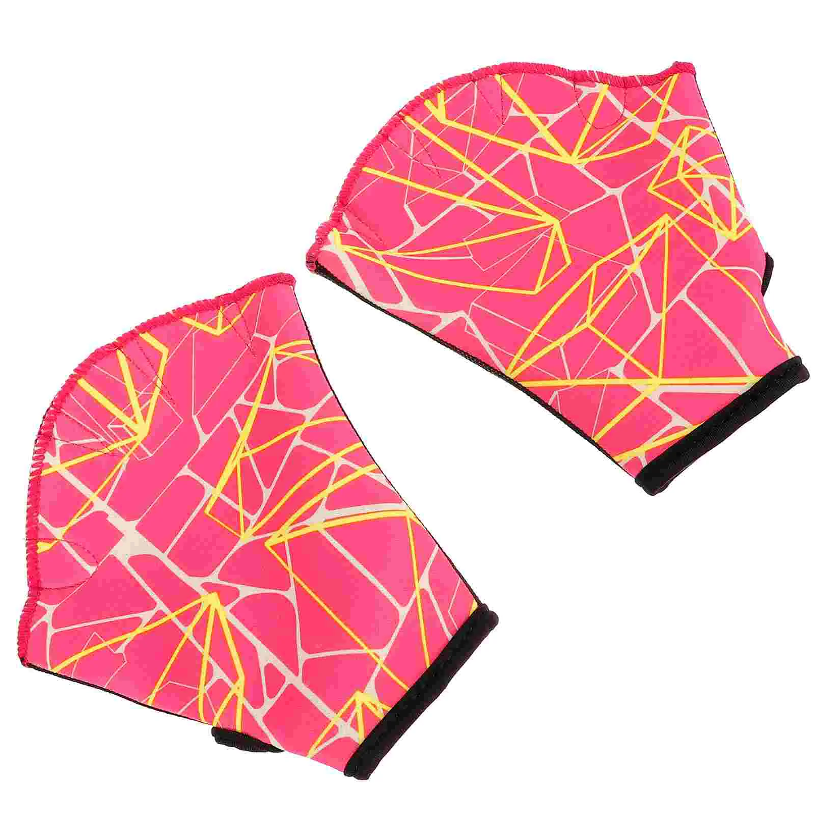 

1 Pair Unisex Swimming Paddles Practical Pool Gloves Diving Convenient Training Gloves