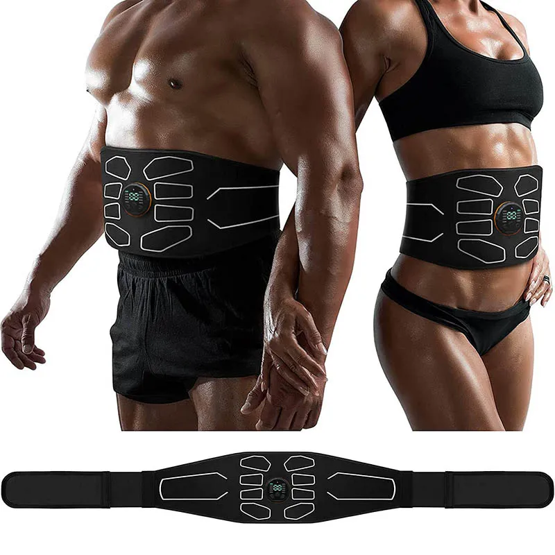 EMS Muscle Stimulation Belt Vibration ABS Stimulator Abdominal Trainer Exerciser Slimming Belts Home Gym Fitness Equiment muscle stimulator abdominal muscle stimulator weight loss