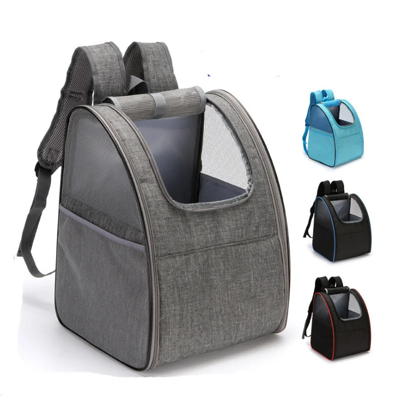 

Summer Pet Bag Carrier Backpack Dog Cat Outdoor Travel Back Pack Mesh Breathable Puppy Chest Bag Foldable Portable Dogs Carrier