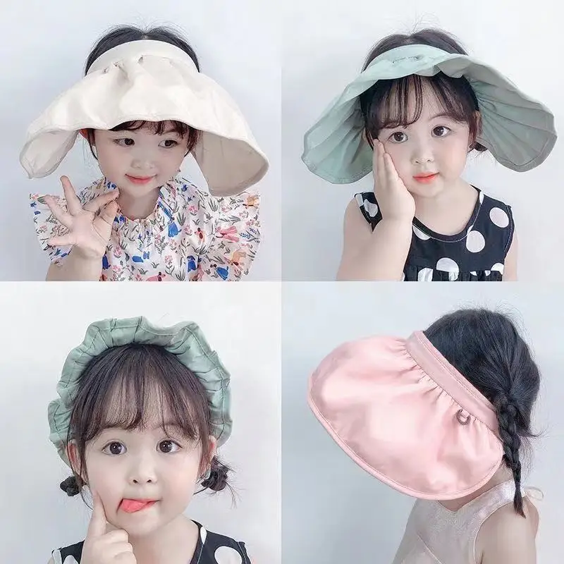

Summer Children's Empty Top Shell Hat Boys and Girls No Top Sun Hat Baby Sun Hat Big Brim Breathable Sun Hat