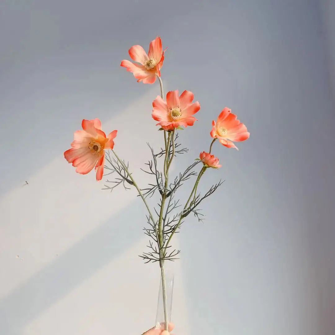 1 Stück Kamillen Seiden-Kunstblume 60cm Weiße Gänseblümchen Künstliche Blumen Raumdekoration Hochzeit Heim Tischdekoration DIY Bouquet – Detail 31