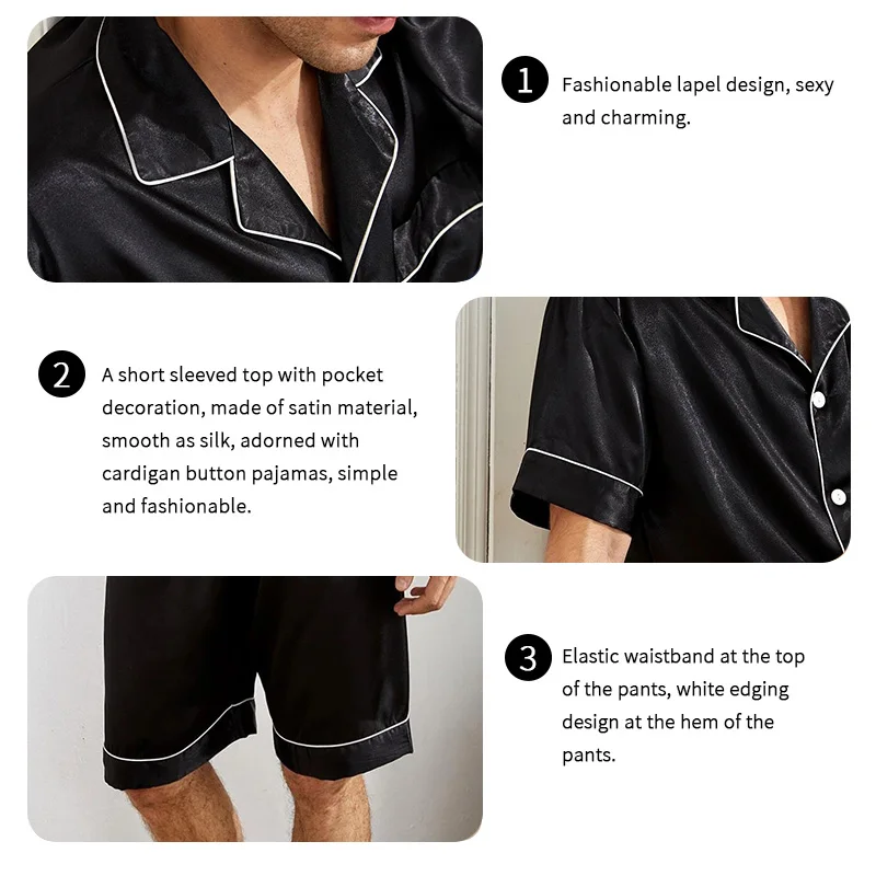 Man Pajamas Set Men's Pajamas Set For Summer