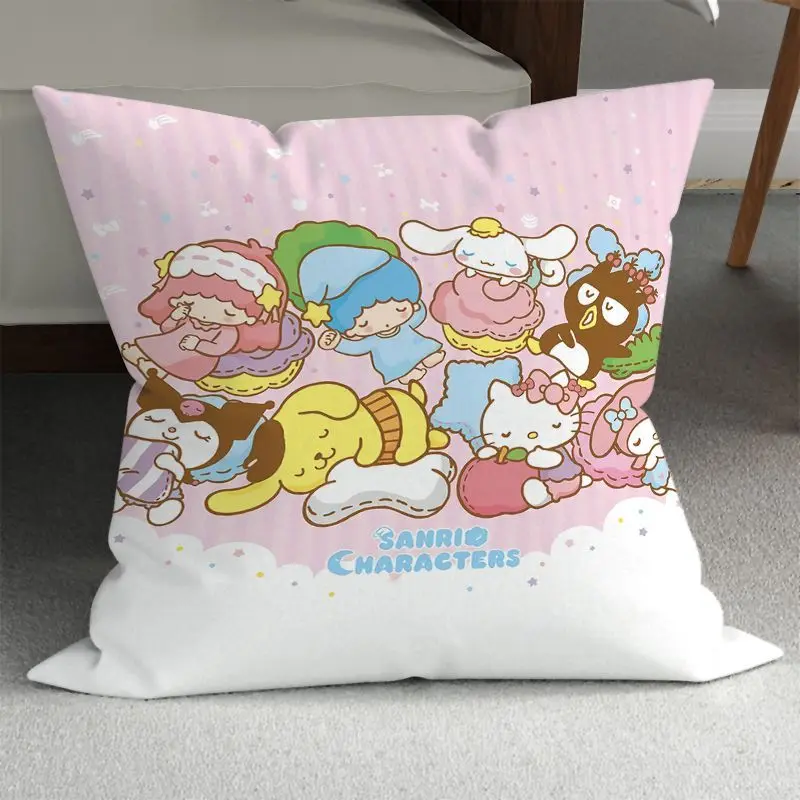 

Cinnamoroll Kuromi Melody HelloKitty Sanrio Kawaii Anime Girl Heart Pillow Sleep Cute Cartoon Pillow Cushion Decoration Gift Toy