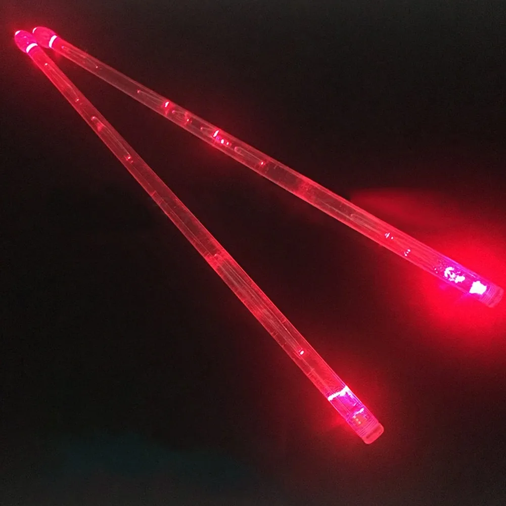 

Glow in The Dark Drumsticks, 1Pair Luminous Drum Stick for Stage Performance and Night Play, Exquisite Craftsmanship, Loud Sound