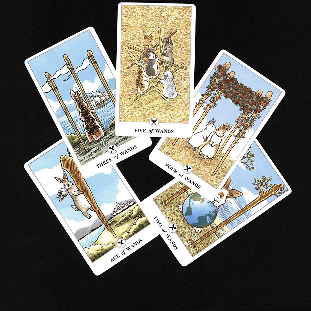 12CMx7CM Big Size Tarot Cards .Lunalapin Rabbit Divination