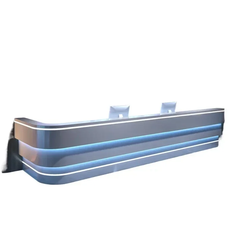 Business Checkout Counter Reception Desk Luxury Workbench Hotel Front Desk Reception Counter KTV Bar Bancone Furniture