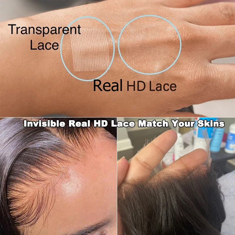 Real Invisible HD Lace 13x6 13x4 FrontalBundles Weft Virgin Human Raw Hair Body Wave BundlesClosure 4x4 5x5