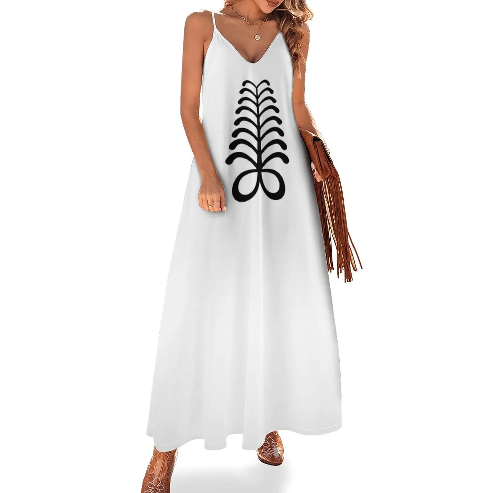 

New Aya, Adinkra Symbol, Fern Sleeveless Dress dress dresses Evening gown clothes for women prom dress 2023