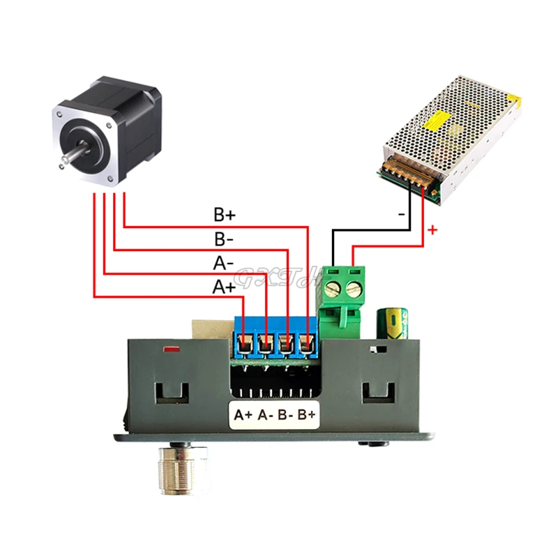 Stepper Motor Driver Drive Integrated 42 57 Forward Reverse Control Angle Pulse Speed PLC Serial Communication