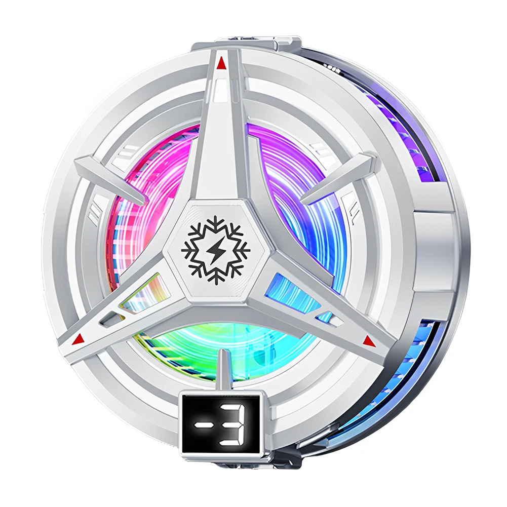 2 in 1 마그네틱/백클립 휴대폰 반도체 냉각 라디에이터 3단 속도 조절 빠른 냉각 폰 쿨러 무소음 폰 히트싱크