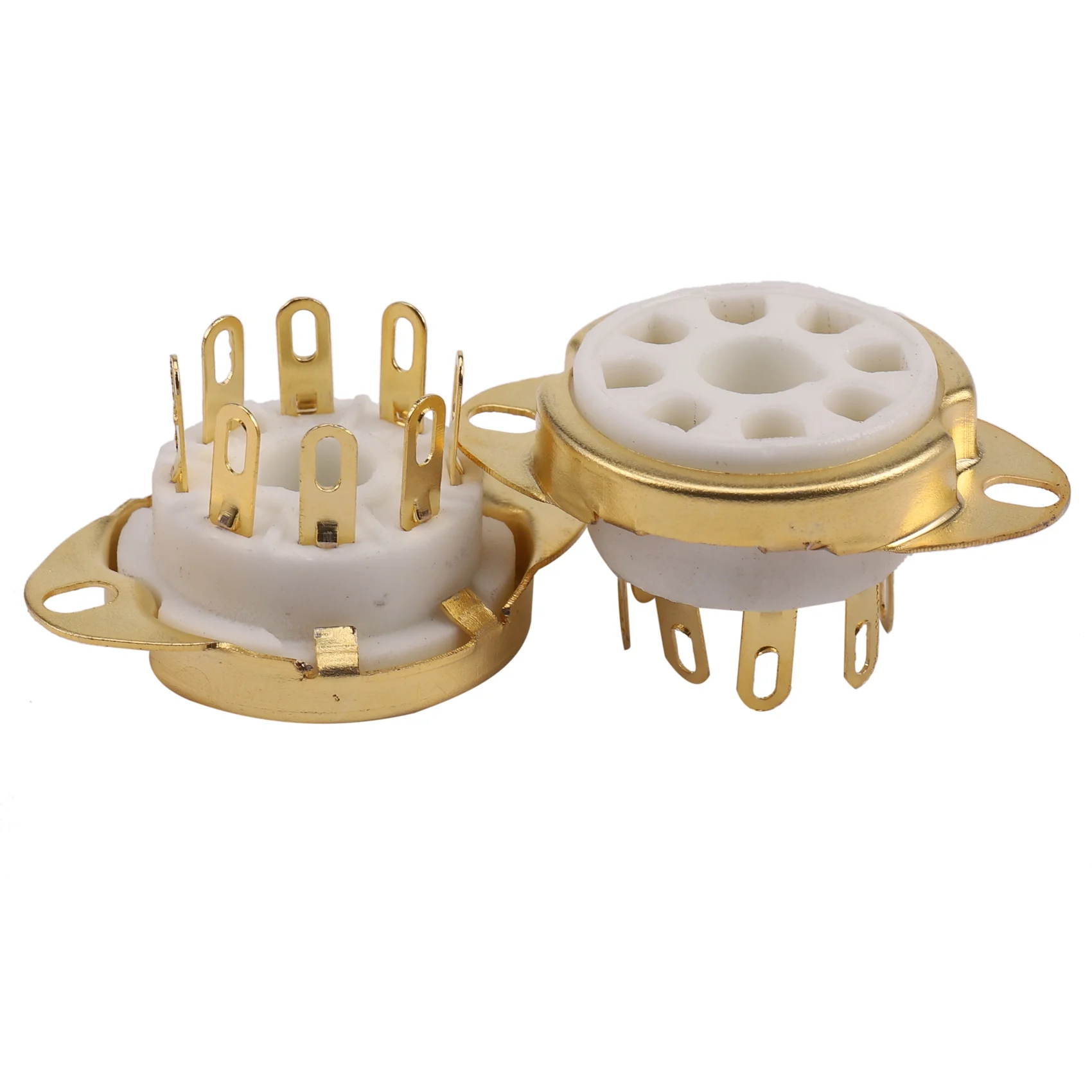 4PC 8 Pin Ceramic Socket Tube Top Vacuum Octal Value For KT88 EL34 6V6 6650 274B