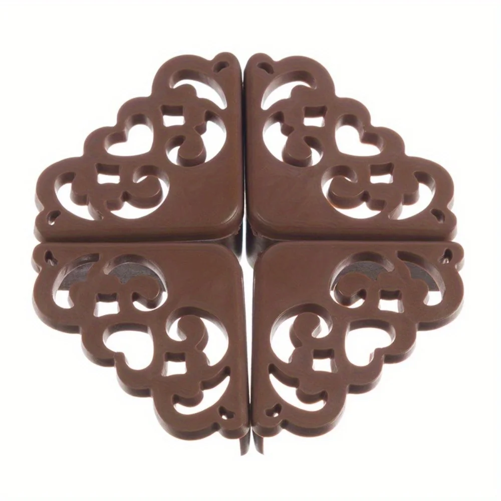 Table Corner Protector 4Pcs/lot Hollow Flower Love Pattern Soft Corner Protector Table Corner Protector Table Decoration
