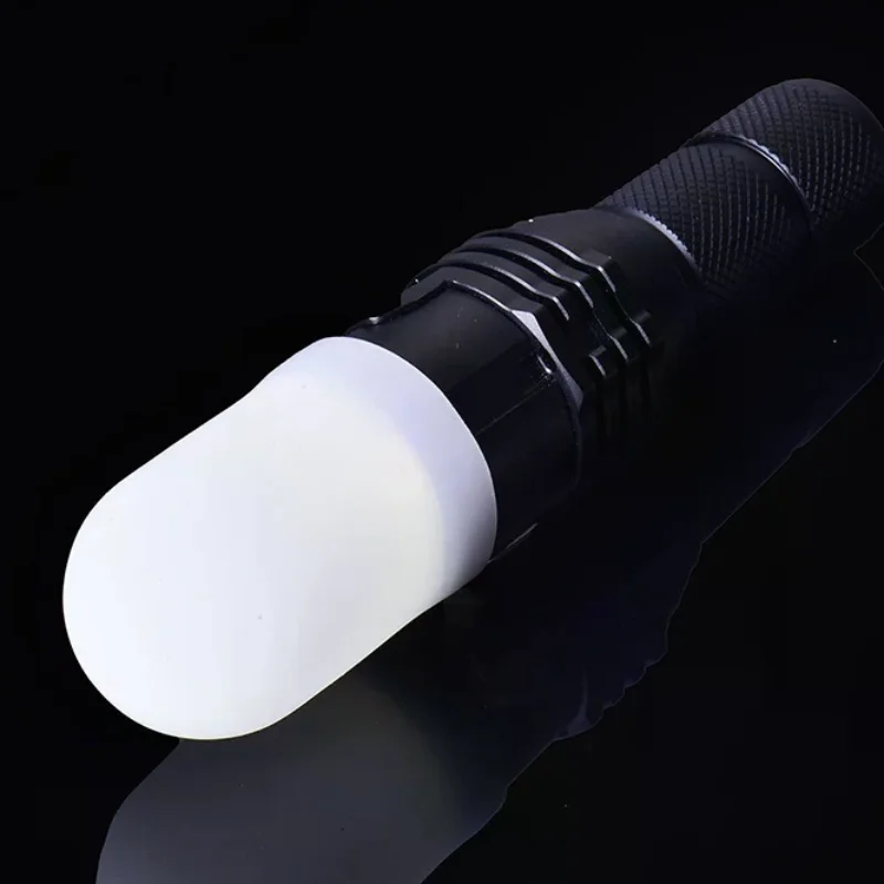 Premium Silicone Elastic Flashlight Lampshade, 2-Pack, 14-75MM, High Quality