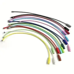 Set of 10 Vibrant Stainless Steel Wire Luggage Tags: Durable & Easy to Install (10 Pcs Random color)