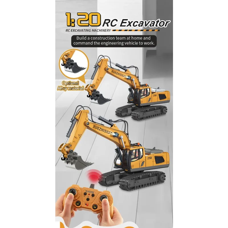 1:24 9CH RC Alloy Wywrotka Samochód Inżynieria Pojazd Wózek widłowy Ciężka koparka Zdalnie sterowany samochód Zabawki dla chłopców Prezenty dla dzieci 16 Sab4681a1260c40999d5590fefee208ddv 1:24 9CH RC Alloy Wywrotka Samochód Inżynieria Pojazd Wózek widłowy Ciężka koparka Zdalnie sterowany samochód Zabawki dla chłopców Prezenty dla dzieci