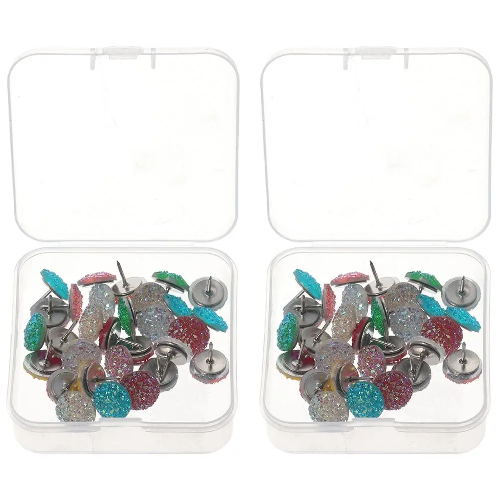

Diamond Push Pins Photo Wall Nail Shiny Rhinestone Decorative Drawing Pins Glitter Decorative Thumb Tacks Home