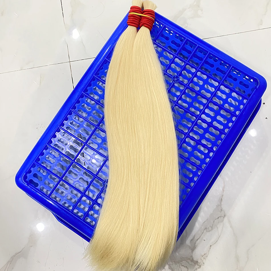 Virgin Slavic Hair Natural Human Hair Mixed Color Remy Human Hair Slavic Super Soft Hair Bulk hair Silky Straight Brazilian Hair human hair extensions