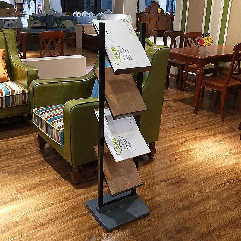 Simple Newspaper Rack A4 Magazine Rack Creative Newspaper Book Vertical Floor-standing Multi-layer Furniture estantes FYMR