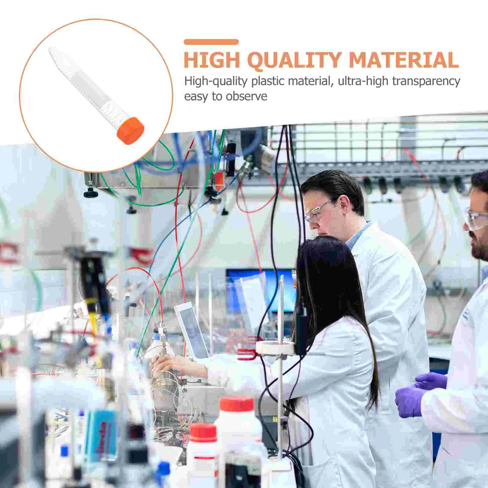 Centrifuge Tube 15ml 25Pcs Centrifugal Vials Science Centrifuge Test Tube Screw Cap Cone Bottom Sample Vial Laboratory Container plastic test tubes centrifuge tube