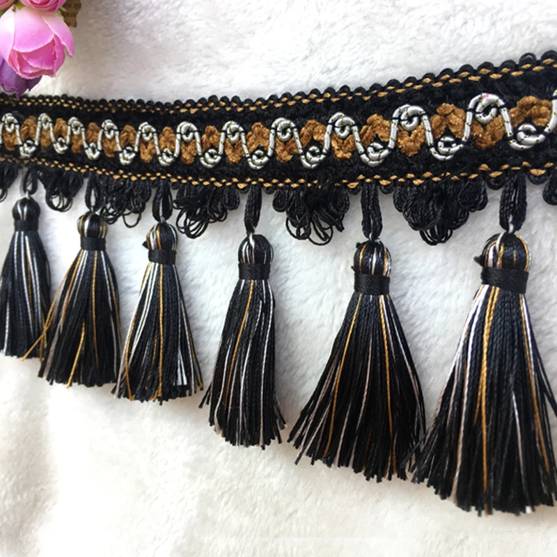 Sewing Tassel Fringe Lace 1m Long for Home Accessories Trim Curtain Thread Decorative DIY Fabric Webbing Tassel Cotton Fringes tassel fringe tassel trim mini tassels bookmark tassels silky floss tassels leather tassels fluorescent tassels tassel accessories tassel decoration