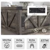 with Charging Station&USB Ports, w/Large Hidden Space, for Living Room, Bedroom, Café Tables 4