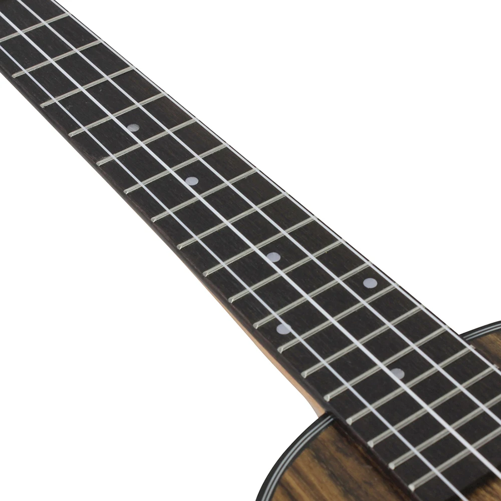 Ukulele Set 26-Inch Walnut Soprano Ukulele 4 Strings Hawaiian Guitar Mini Guitarra