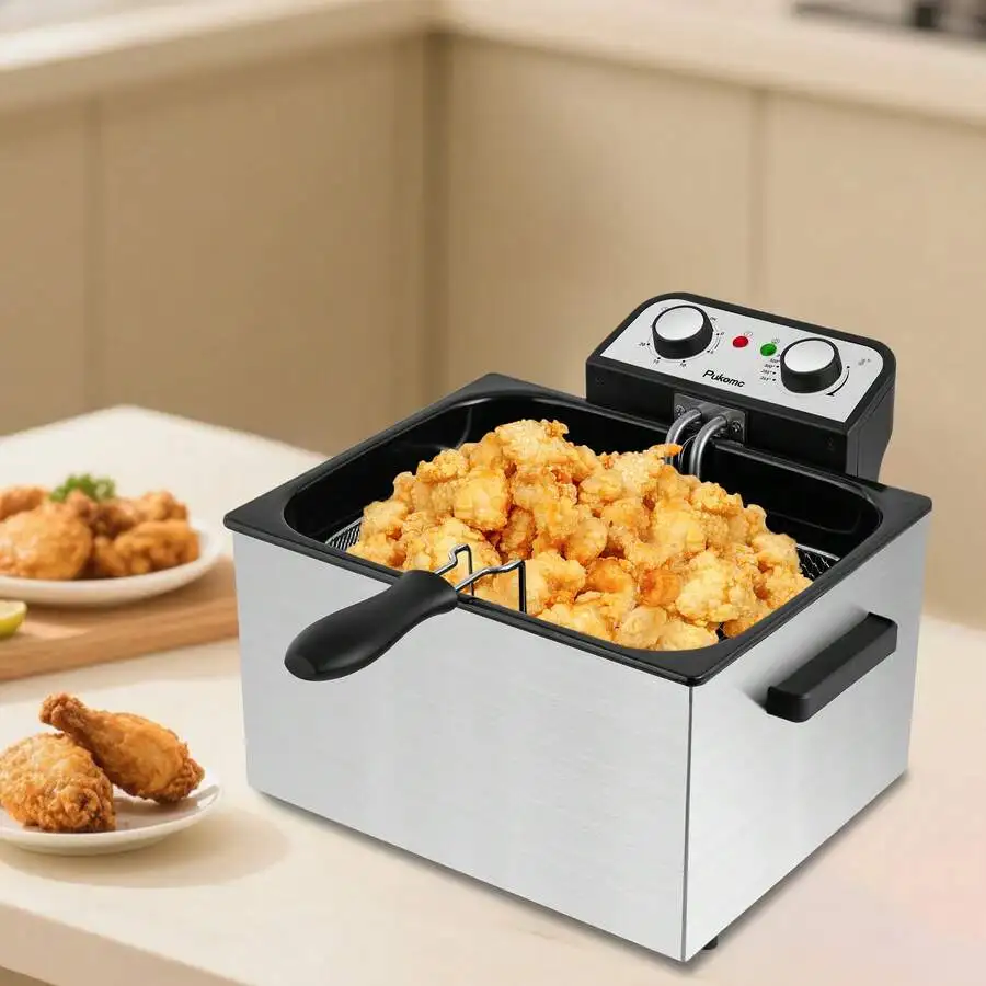 SUSTEAS Electric Deep Fryer 5L Stainless Steel