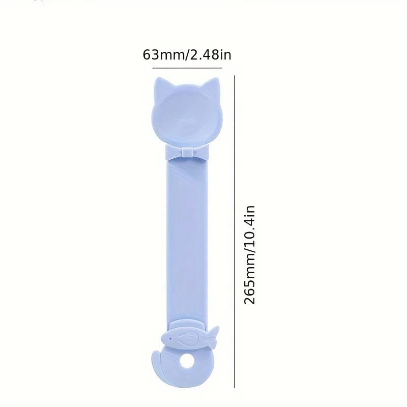Easy-Squeeze Cat Treat Dispenser - Long Handle Lickable Wet Food Feeder for Cats, Durable Plastic Pet Snack Spoon, Feeding Tool