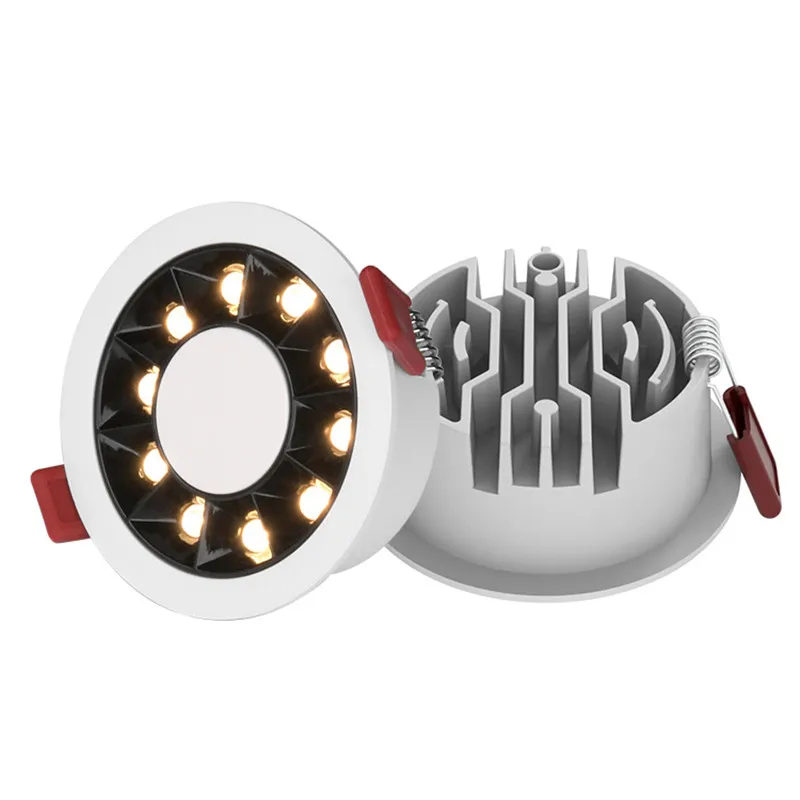Dimmable Embedded Ceiling Downlight Light Ultra-thin Anti-glare Umall Upotlight Umbedded Living AC 110V 220v Room LED Spot light