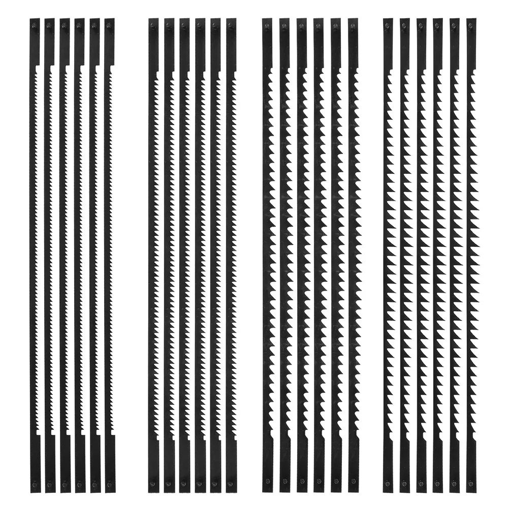 

24Pcs Jig Saw Blade Set Carbon Steel Saw Blades Assorted Set Fast Cut Down Jigsaw Blade Professional Jig Saw Cutter Accessories
