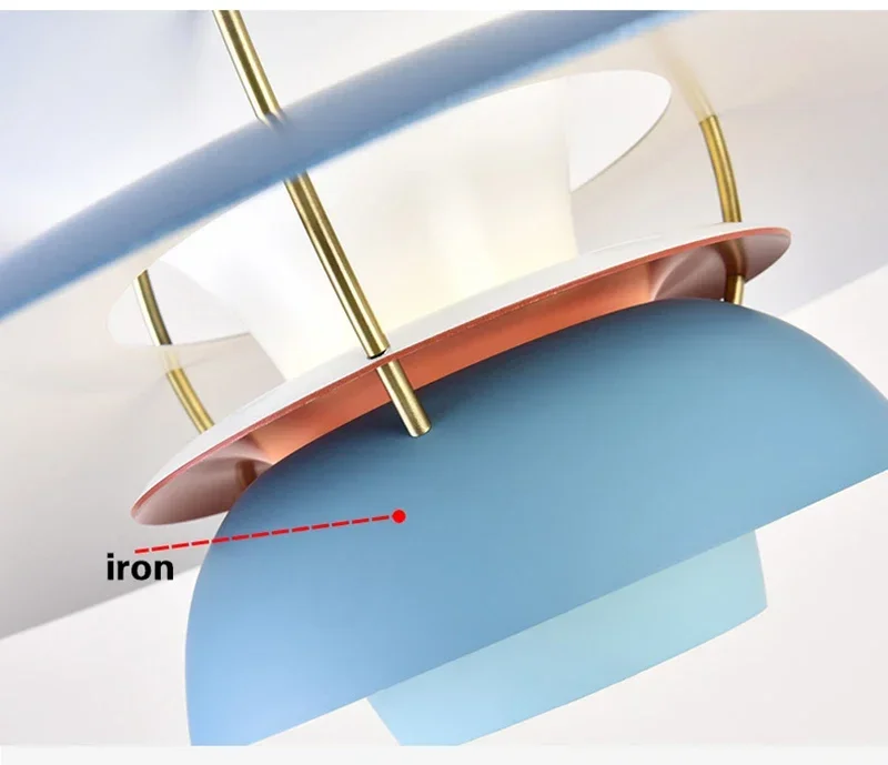 Description Picture 3 of itemCreative Design Pendant Light High Quality Umbrella Led Hanging Lamp Living Ceiling Lantern Kitchen UFO Color Droplight