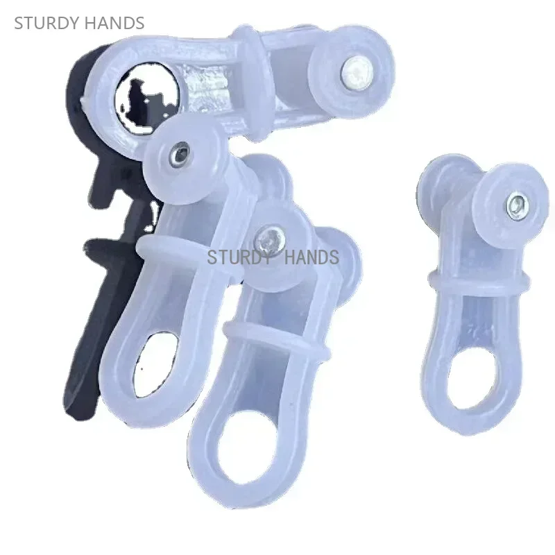 Nylon Bearing Roller Curtain Clip Curtain Grommets Curtain Rod 100PCS plastic curtain track pulley old-fashioned curtain bead roller hook wheel window decoration hardware accessories