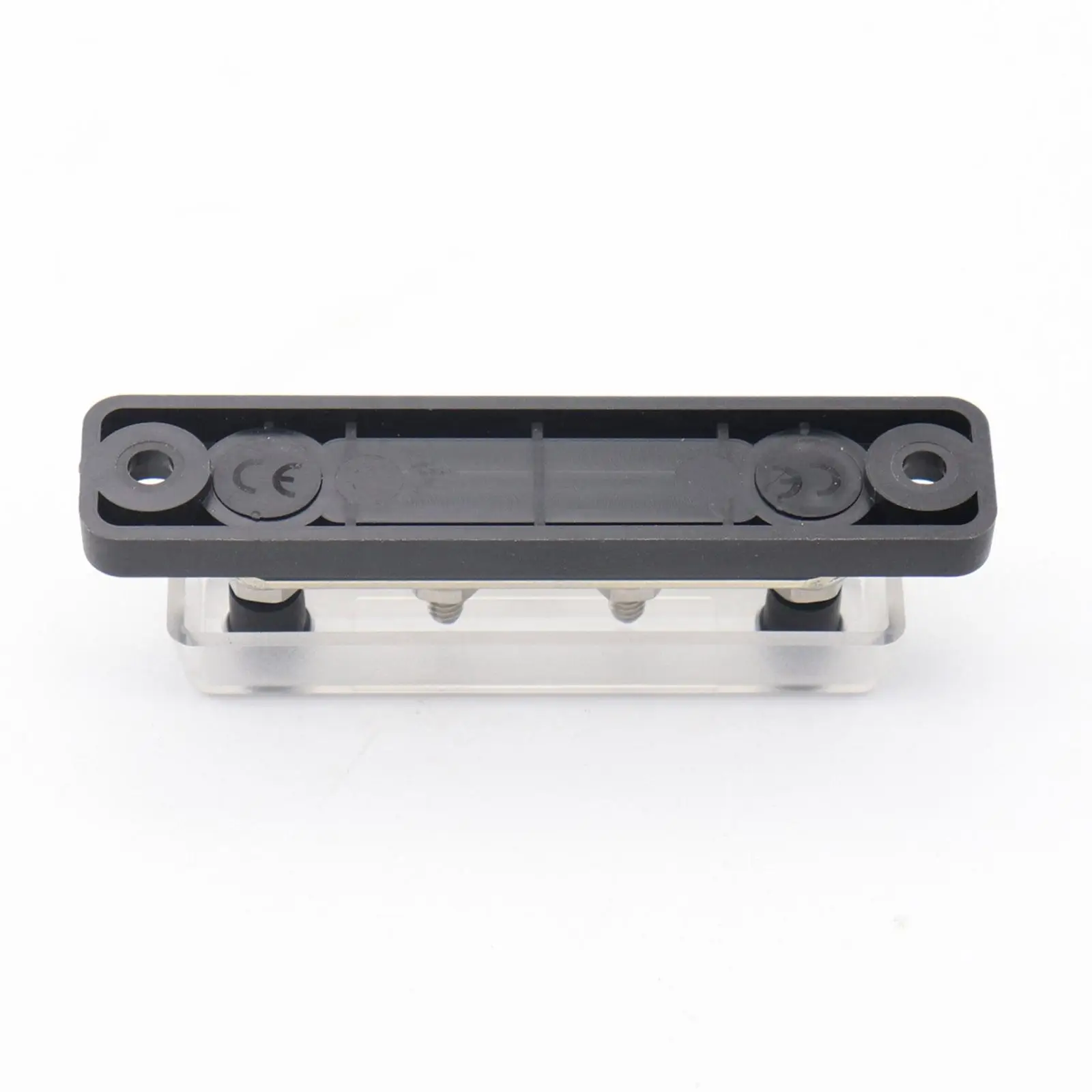 Auto Marine Boat 4-Post Bus Bar Terminal Power And Ground Junction Distribution Block, Nero