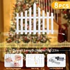 8PCS LED Fence Lights Christmas Tree Enclosure Outdoor Waterproof Garden Courtyard Decorative Lights Landscape Atmosphere Decor 3