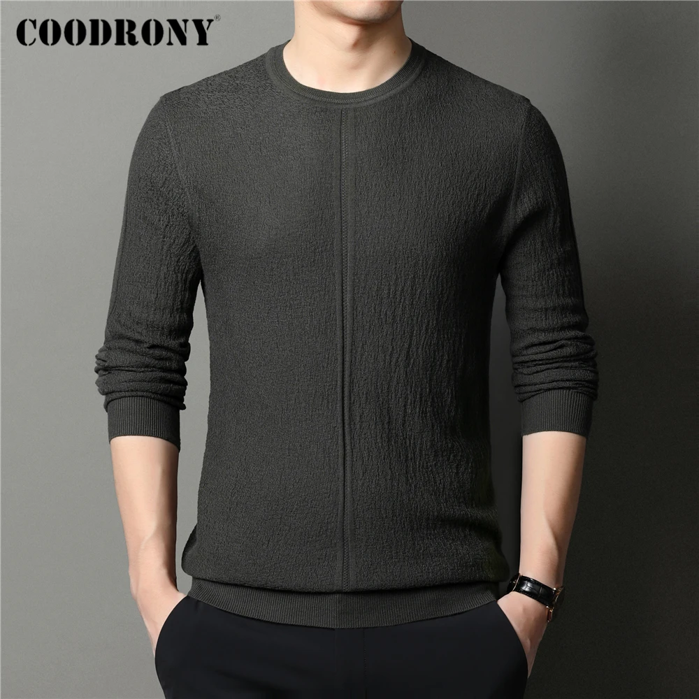 

COODRONY Brand O-Neck Solid Color Wool Sweater Men Clothing Autumn Winter New Arrival Fashion Streetwear Pullover Knitwear Z1118