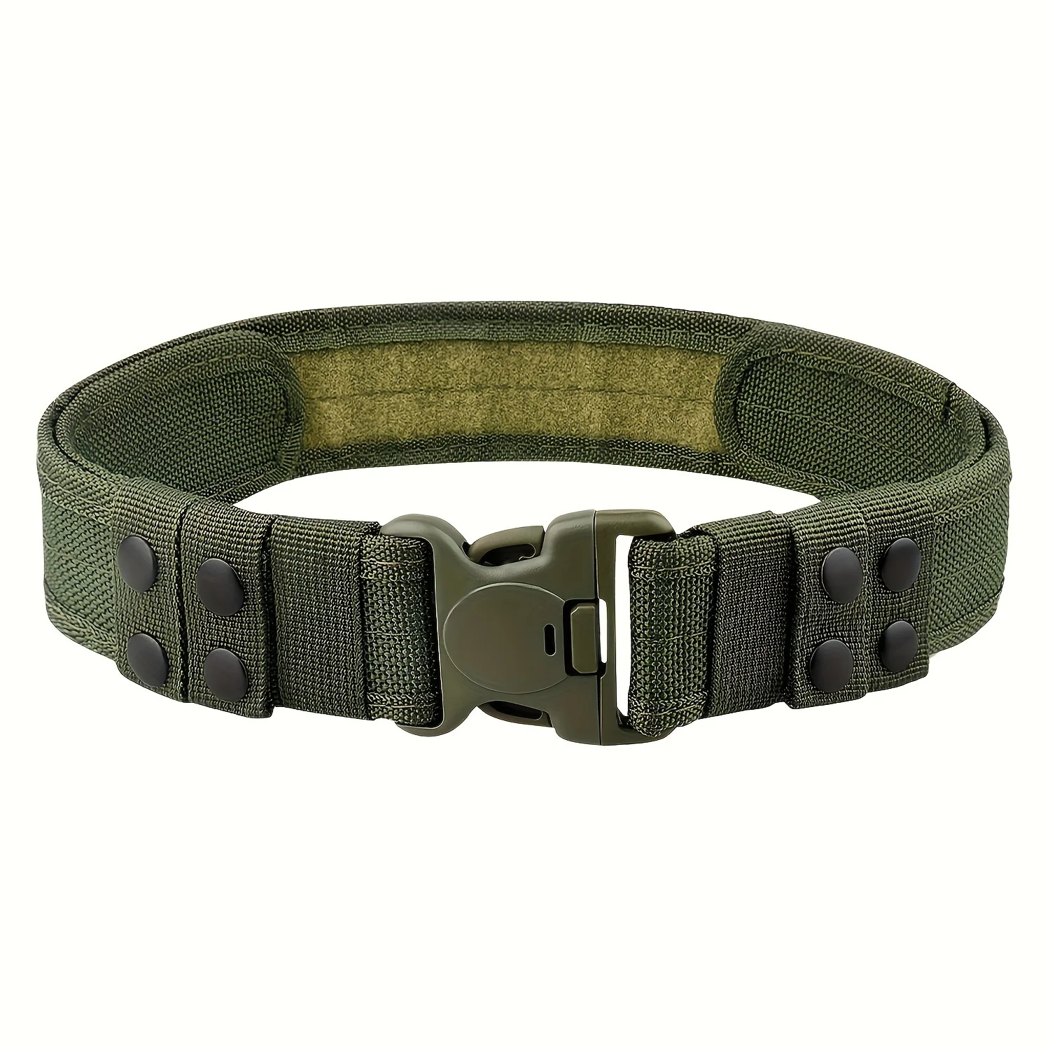 Men's Heavy-duty Sports Canvas Belt, Velcro Outdoor Belt, Outdoor Hiking and Military Training Belt Belt for Men