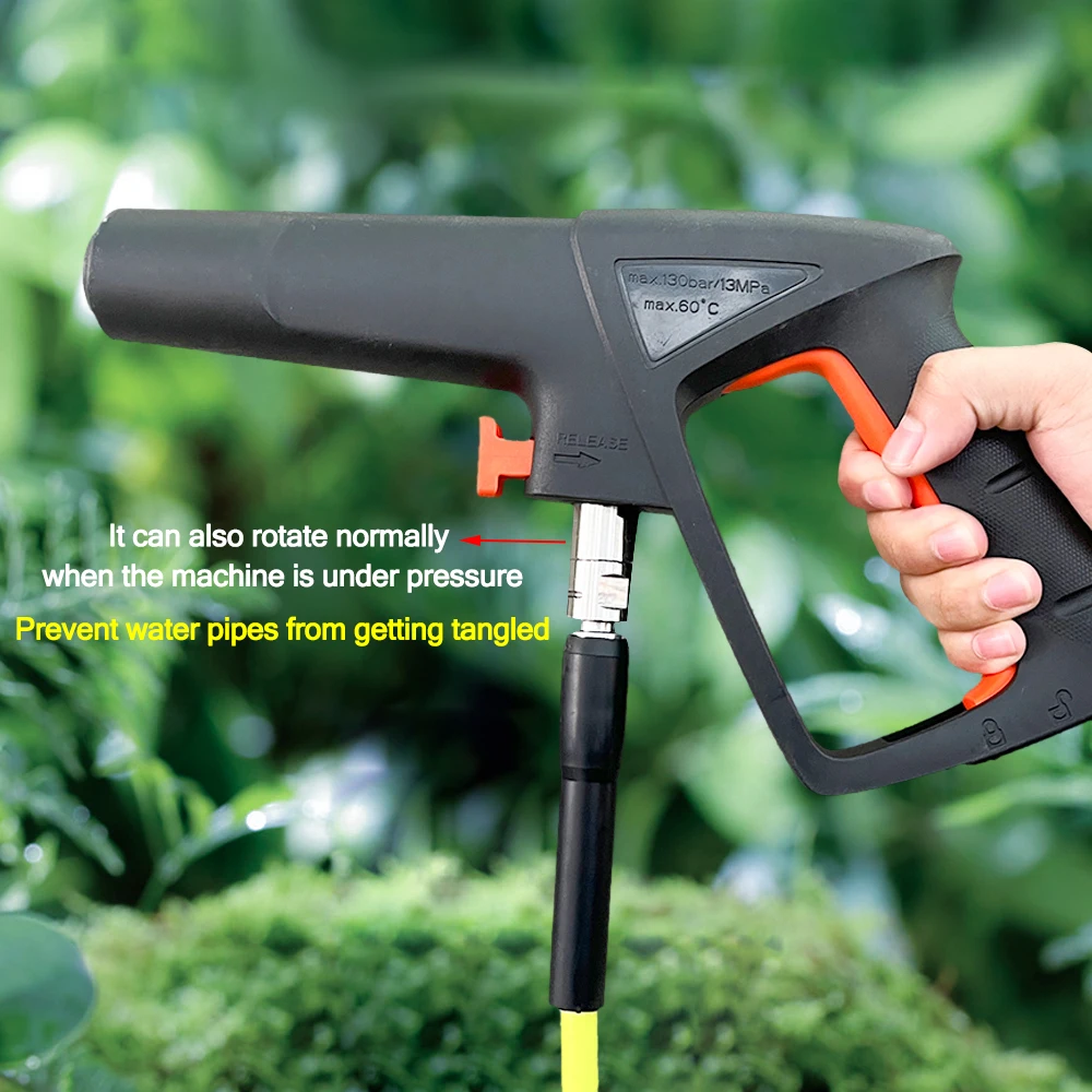 High Pressure Washer Pipe Connector for Karcher Bosch Daewoo Pressure Gun Hose 360 Degree Rotation Connector Anti-tangle Swivel 5