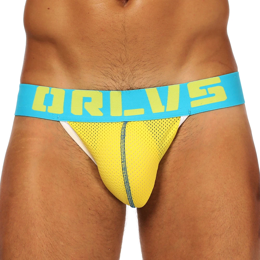 Men's Jockstrap Athletic Supporters Underwear Sexy Mesh Low Rise Breathable Performance Jock Strap G String Thongs Underpants male underwear male lingerie