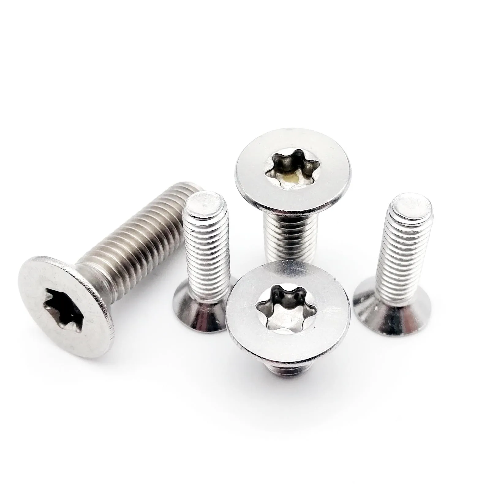 10/20/50pcs Six-Lobe Torx Flat Countersunk Head Screw Bolt M3 M4 M5 M6 304 A2-70 Stainless Steel GB2673