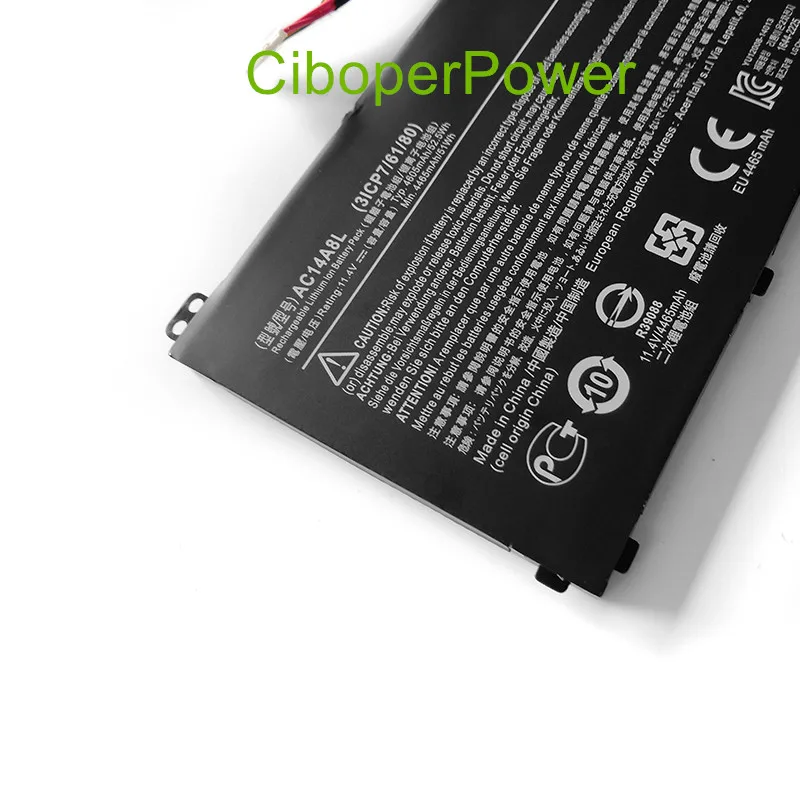 Bateria original para a série V15 Nitro, AC14A8L, 3ICP7, 61 80