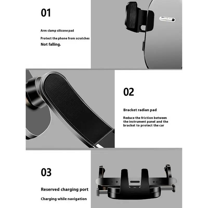 Suction Cup Phone Mount Cell Phone Stand For Car Mount Vehicle Accessories Strong Suction Cup Mobile Stand 360 Adjustable For