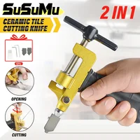 2 in 1 Diamond Glass Cutter Professional Ceramic and Porcelain Cutting Tile Cutting Manual Tile Cutting Tool Home DIY Breaker 1
