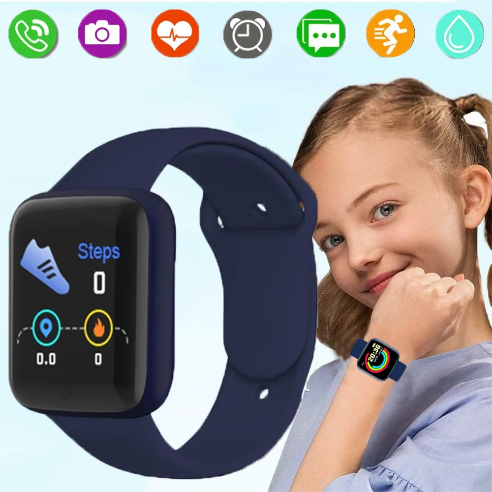 Smart Watch per bambini uomo donna D20 Smartwatch ragazzi ragazze regalo  orologio elettronico sport Fitness Tracker Kid Watch Y68 reloj