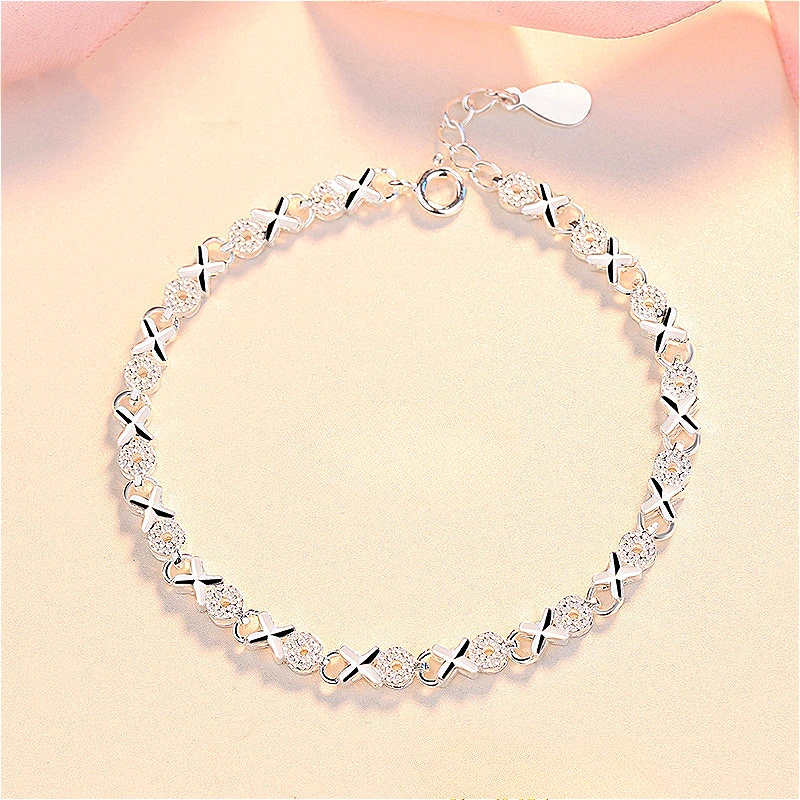 Fashion 925 Sterling Silver Bracelets for Women Simple Korean Multi Layer Coil Adjustable Bracelets Party Wedding Jewelry Gifts