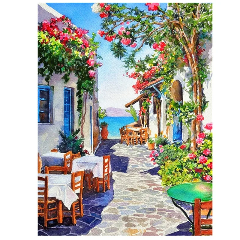 

HOT SALE Stone Road In Shuicheng Town Street, Diamond Painting, Square Diamond Full Of Diamonds