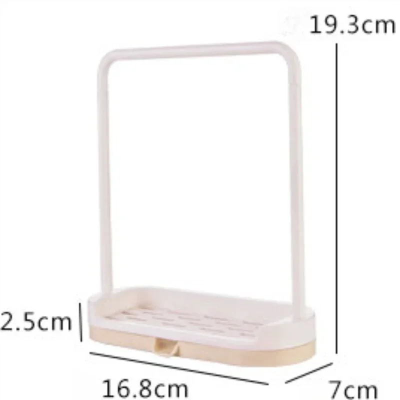 1Pc Kitchen Sink Dishrag Sponge Storage Rack Dish Cloth Drying Rack Sponge Drain Water Hollow Tray Kitchen Accessories Organizer 6
