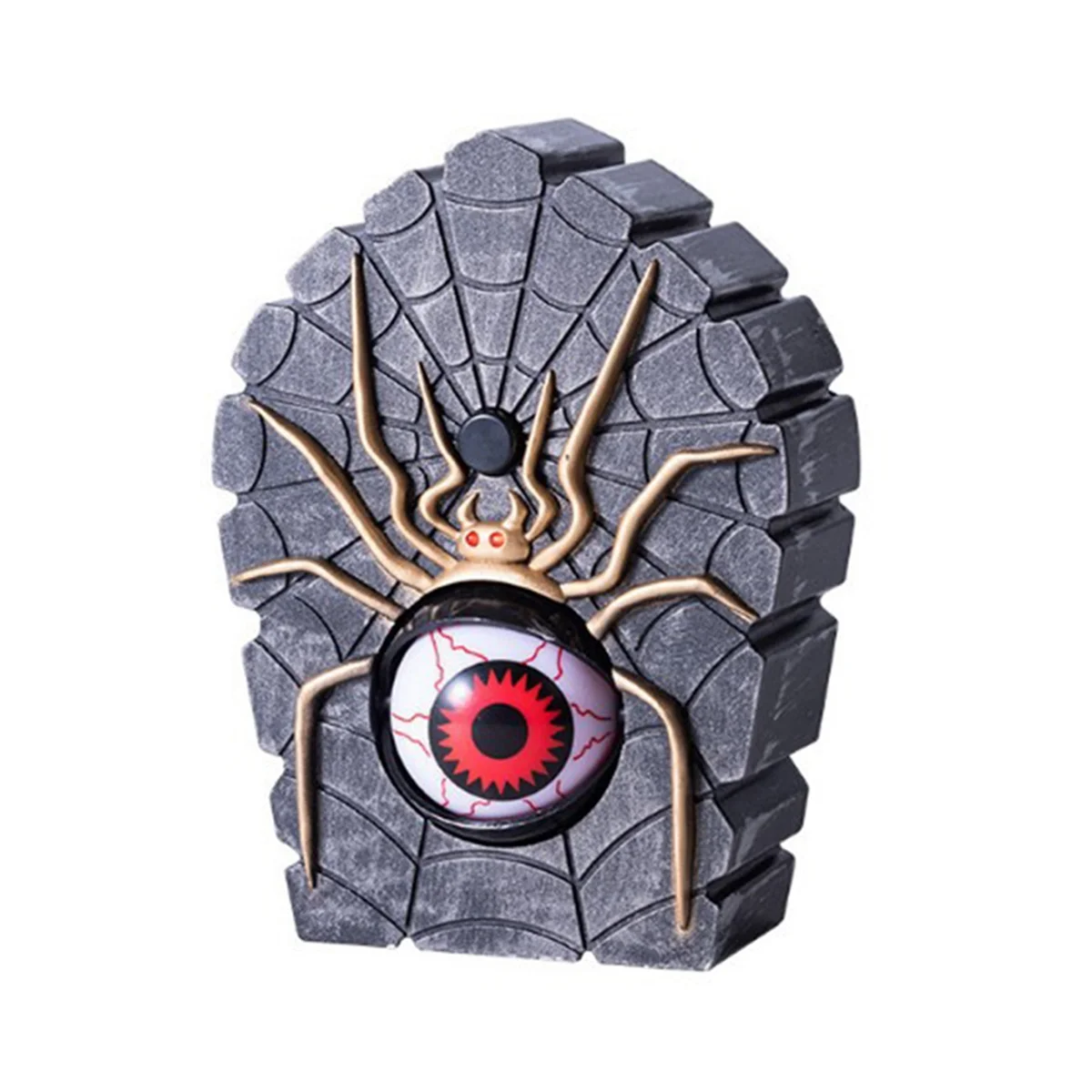 

Halloween Doorbell Spider Doorbell Haunted Decoration Horror Props Glowing Hanging Piece Doorbell Eyeball Bell Decor B