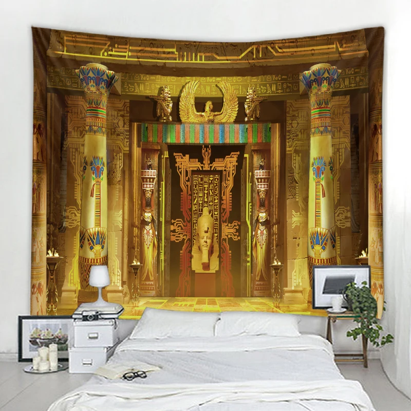 Egyptian palace background decoration tapestry mandala boho hippie wall decoration tapestry home decor tapestry