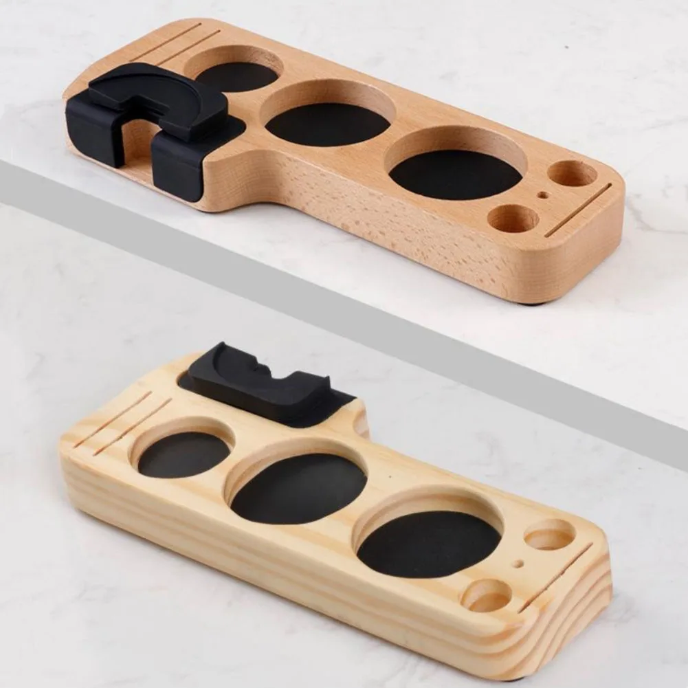 

1pcs Wooden Coffee Tamper Stand Presser Holder 1pcs Wooden Coffee Tamper Stand Presser Holder For Espresso Puck Screen Tamping S